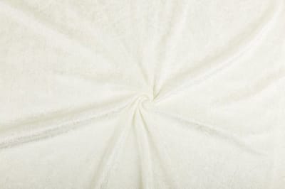 Velours de panne stof - Gebroken wit 51 - 1 meter