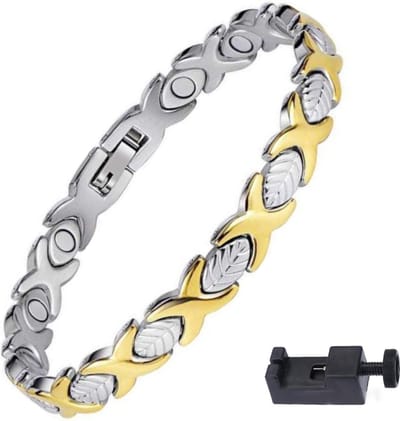 Narvie - Helende Armband - Magneet Armband - Gezondheidsarmband Magnetische Armband - Kleur Goud/Zilver