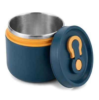 Dailygoods- Thermocontainer 650 ml - Roestvrij Staal - Lichtgewicht - Thermische Lunchbox - Luchtdicht - Voor Kinderen/Volwassenen