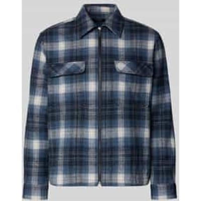 Regular fit overhemdjack met wol