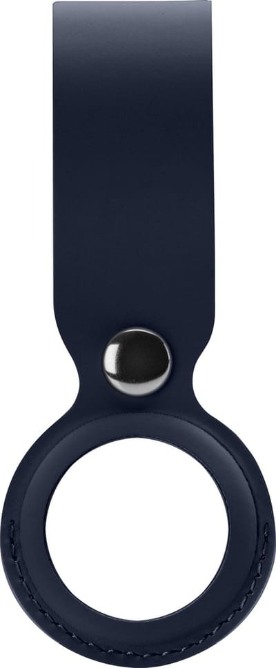 Xccess PU Lederen Airtag sleutelhanger hoesje Donker blauw