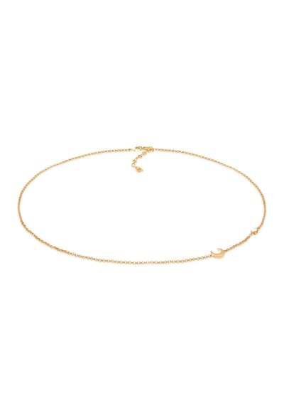 Elli - Halsketting - Dames Filigraan Basis Minimaal met Maansteen in 925 Sterling Zilver - Dames