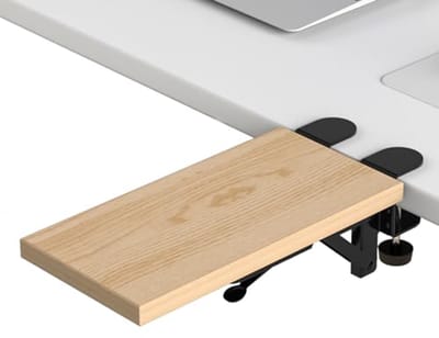 Ergonomische Bureauverlengbak Met Opvouwbare Toetsenbordlade - Versterk Comfort en Productiviteit