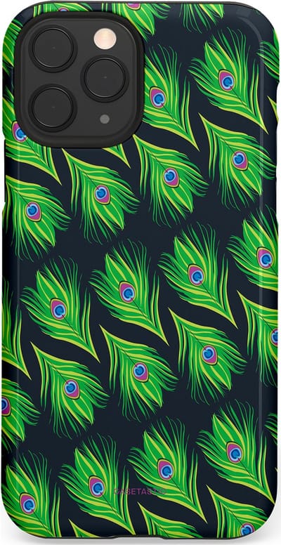 Casetastic Hoesje Geschikt voor Apple iPhone 11 Pro - Stijlvolle Beschermende Duo-layer Case - Veren van verleiding
