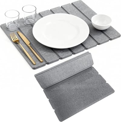 40x30cm Vaatdoek van Diatomee voor Sneldrogende Keuken, Vaatwasserbestendig, Vouwbaar en Absorberend voor Keukenbenodigdheden