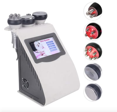 - RealGen - Nieuwe 5 in 1 Ultrasone Liposuctie 40K Cavitatie Lichaam Afslank Machine - Vacuüm Multipolaire RF Schoonheid Apparaat voor Gezicht en lichaam