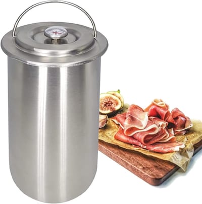 Joyeee Stainless Steel Ham Cooker, Hampers, Homemade Meat Press with Meat Thermometer for Cooking, Healthy Ham - ShopVlot