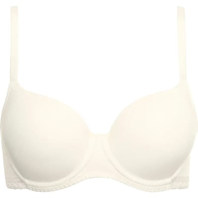Katoenen champagne kleurige beugel BH Lisca Ines