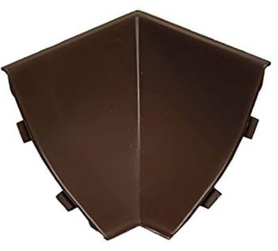 DQ-PP HOEKLIJST BINNENHOEK - Donkere Noten - 23 x 23 mm - PVC - Keukenlijst Werkblad Afwerkingslijst Lijst Keuken Keukenafwerkingslijst Wandafwerkingslijst Tafelbladlijsten