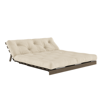 Karup Slaapbank Roots 160 - 747 Beige - 106 carob brown lacquered