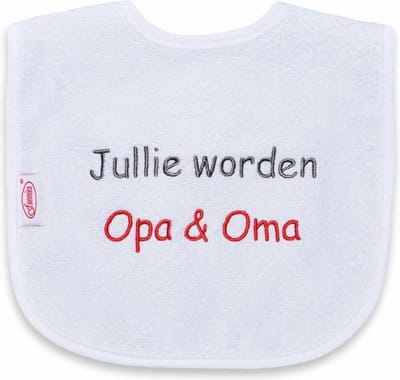 Tekstslabber Jullie worden Opa & Oma