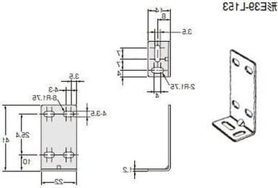 Foto-elektrische Sensor - Sensor Houder - Industriële Automatisering - Schroefsleuf M3 - 1 Stuk - Zwart