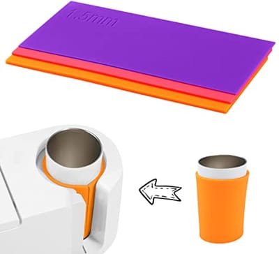 Sublimatie Siliconen Wraps voor Tuimelaars - 3 Diktes 25x12cm voor Warmteoverdracht