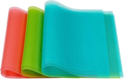 Koelkastmatten - wasbare koelkastmatten - gemakkelijk te reinigen koelkastmatten - matten voor planken - ladematten - tafelmatten - 9 pack