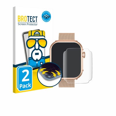 BROTECT - Screenprotector voor Sanorum G62 1.85" - Folie Beschermfolie transparant volledig dekking - 2 Stuks