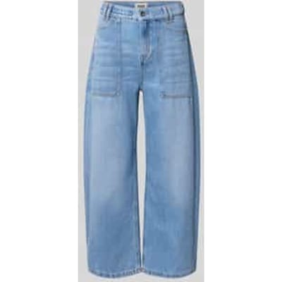 barrel fit jeans met opgestikte zakken model 'DERIVE'