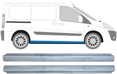 Reparatie dorpel voor Fiat Scudo 2007-2016 / Links + Rechts / Set