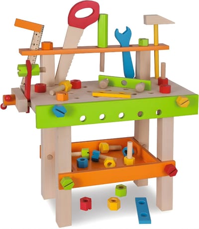 Zyrex® Werkbank Kinderen - Houten Werkbank - Werkbank Little Dutch - Veelkleurig - 10cm x 30cm x 39cm; 2.58 kg