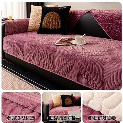 Moderne Minimalistische Bankkussens Verdikken Antislip Pluche Bank Volledige Hoes Handdoek Stof Ademend Woonkamer Bank Meubelhoes 70x70cm 1pcs