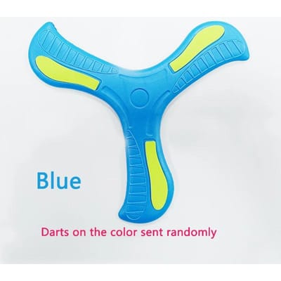 Kinderen Zacht Schuim 3-Bladig Boemerang Kruisvorm Buiten Speelgoed Vliegende Schijf Volwassene-kinderen Interactief Sport Speelgoed Puzzel Stressverlichting Cadeau blue