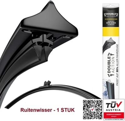 DoubleAction Ruitenwisserblad | 1 Stuk met Lengte 30 cm