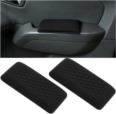 2 Stuks Auto Kniekussen, Zachte Lederen Console Ondersteuning voor Bestuurders, Universele Bescherming voor Armsteun en Knie, Comfort en Ondersteuning voor Auto's
