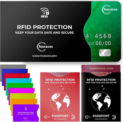 12 Delige RFID Blokkerende Pasjeshouder Set voor Creditcards en Paspoorten
