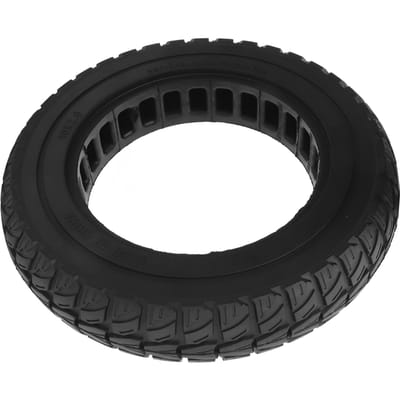 Pneu plein pour trottinette électrique 10X2,0 pouces en caoutchouc antidérapant antidéflagrant tout-terrain nid d'abeille roue pleine de remplacement pour black
