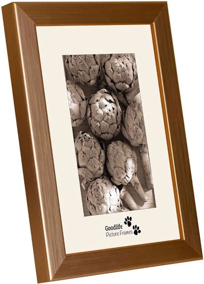 Houten Fotolijst Piano Koper-30x40 - Helderglas - Breedte profiel is 30 mm - Goodlife Picture Frames