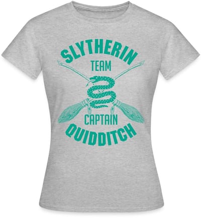 Harry Potter Slytherin Team Captain Quidditch T-Shirt Dames