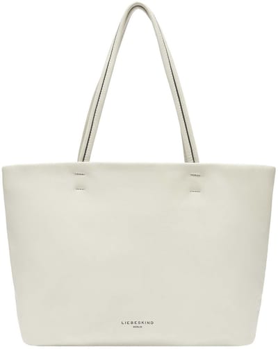 LIEBESKIND BERLIN Leren Schoudertas Hera Sheep Natural Shopper Milk Crème