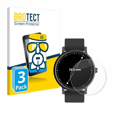 Screenprotector 3 Stuks voor Horloges (Rond, ø: 39.5 mm) Beschermglas transparant