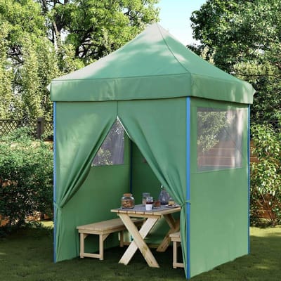 Partytent Vouwbaar - Feesttent Tuin - Buiten Feesten - Met Wielen Tas - 200 x 200 x 306 cm - Groen