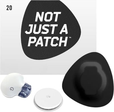 Not Just a Patch - S - Black patch - 20 pack - For Freestyle Libre & Medtronic Guardian