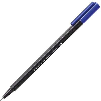 Fineliner Staedtler Triplus 334 blauw 0.3mm