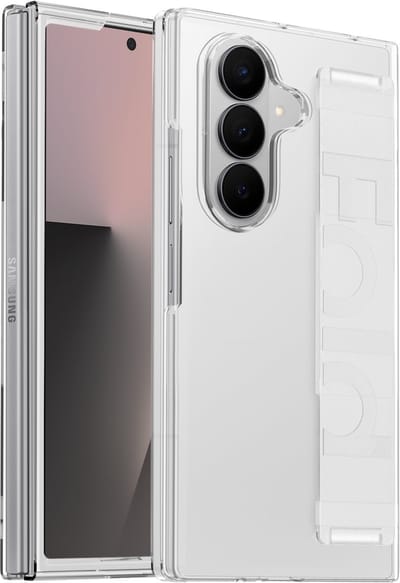 ShieldCase Hoesje met Handvat geschikt voor Samsung Galaxy Z Fold 7 – Transparante Siliconen Softcase – Flexibel & Schokbestendig – Telefoonhoes voor Fold7