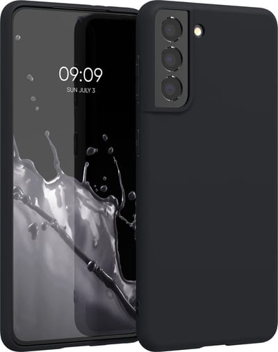 kwmobile telefoonhoesje geschikt voor Samsung Galaxy S21 - Hoesje voor smartphone - Back cover in bosbesblauw