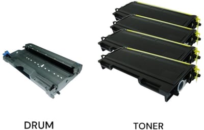 KATRIZ® huismerk toner 1x Drum2000/2005 +4x Toner TN2000/TN2005 Geschikt voor Brother DCP 7020/7010/7025/ FAX 2820/2920/ HL 2030/2040/2070N/2045/2075N / MFC 7220/7225N/7420/7820N / Brother HL-2035 / HL-2035R / HL-2037
