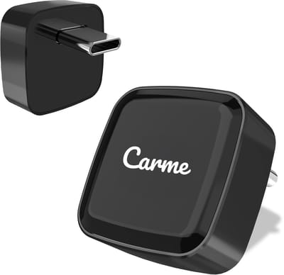 CarMe Ultra Mini USB-C 2-in-1 CarPlay Dongle - Draadloos CarPlay & Android Auto - Android Auto Dongle - Zwart