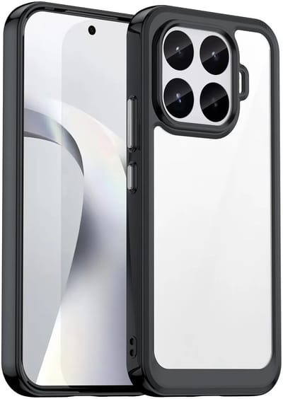 Hoesje geschikt voor Xiaomi 17T - Phonesta Acrylic Hybrid Back Cover - Zwart