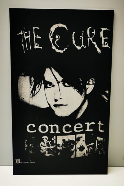 The Cure in concert Wandbord - 18x30cm - Dibond - Muziek - Wanddecoratie
