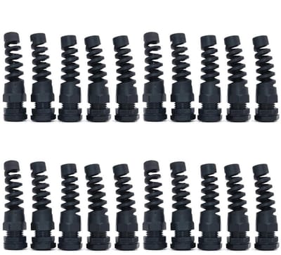 Dailygoods - Set van 20 Waterdichte M16 Kabelconnectoren met Trekontlasting