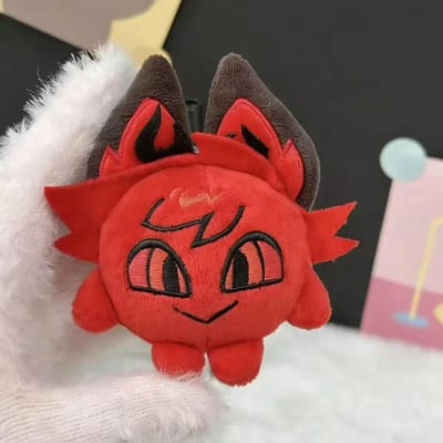 10cm Anime Nieuwe Hazbin El Alastor Vox Cosplay Katoen Pluche Speeltje Schattige Pluche Rugzak Sleutelhanger Hanger Verjaardagscadeau Kerst