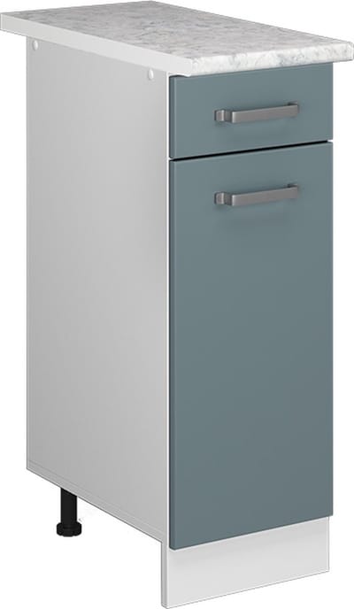 Vicco R-Line Keukenonderkast – 30 cm, WB Marmer Blauw-grijs