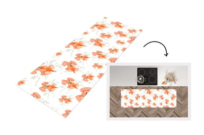 Keukenloper - Loper keuken - Konijnen - Groente - Patronen - 150x50 cm - Keukenloper vinyl