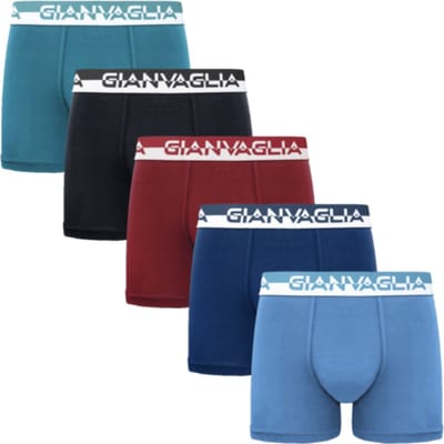 GIANVAGLIA® Deluxe 5-Pack GVG-5011 Heren Katoenen Boxershort XL