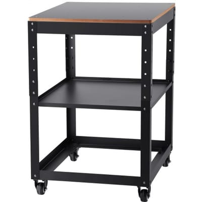 VEVOR Machinestandaard Vandiktebank 70,3 × 60,3 × 90 cm Basisframe Dikteschaafmachine Staal & MDF Max. Draagvermogen 45 kg Machinetafel in Hoogte Verstelbaar Compatibel met de Meeste Schaafmachines Zagen