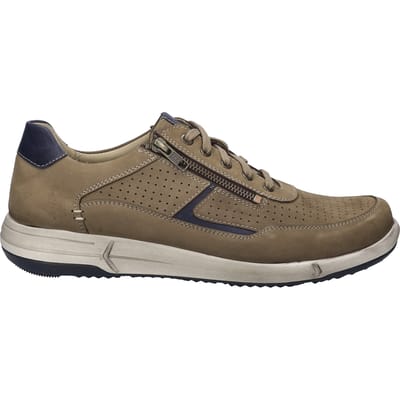 Josef Seibel - ENRICO 32 - Vrije tijdsschoenenHeren veterschoenHeren sneakersCasual - Kleur: Taupe - Maat: 44