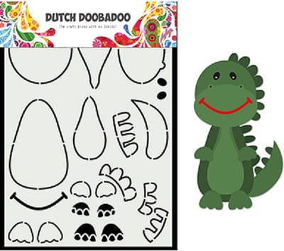 Dutch Doobadoo - Card Art - Build Up Dino - 470.784.014