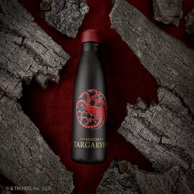 Game of Thrones Thermo Metalen Waterfles House Targaryen